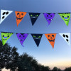 Halloween Pennant Banner - Large Plastic Flags on a Rope  - New
