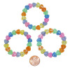 Plastic Pastel Heart Bracelets