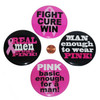 Pink Ribbon Metal Buttons for Men (48 total buttons in 2 bags) 34¢ each