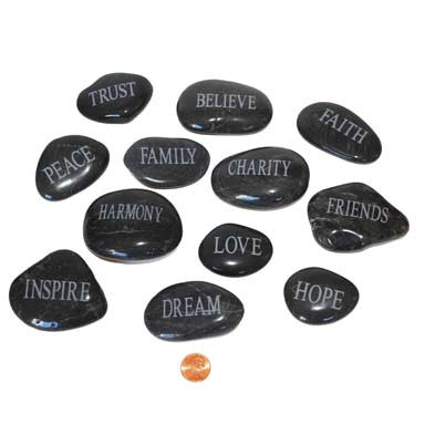 Inspirational Stones Small Smooth Rocks with Inspirational Words