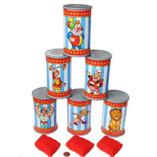 Plastic Can Knock Down Set $15.50 (6 cans & 3 bean bags)
