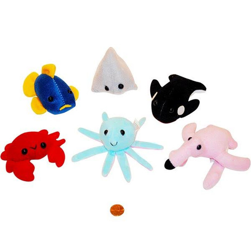 Mini Stuffed Sea Life Animals (Pack Of 50)