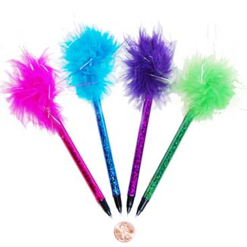 Neon Marabou Pen (24 total pens in 2 bags) 68¢ each