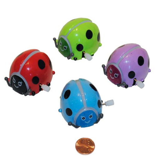 Wind Up Flipping Lady Bug Small Toys