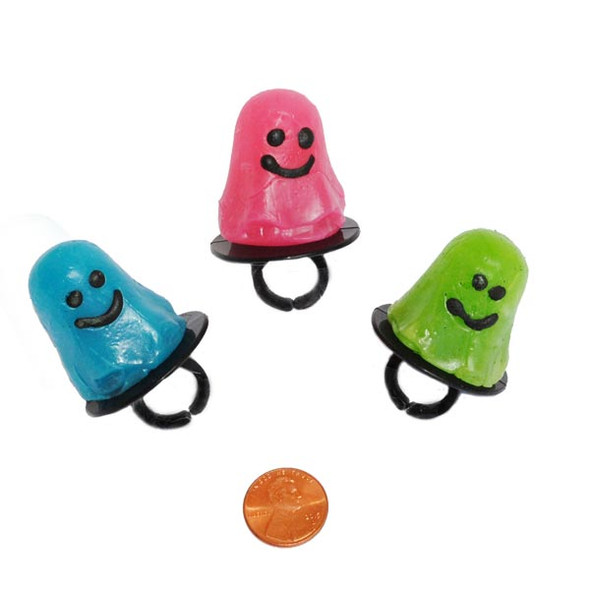 Colorful Ghost Shaped Ring Suckers