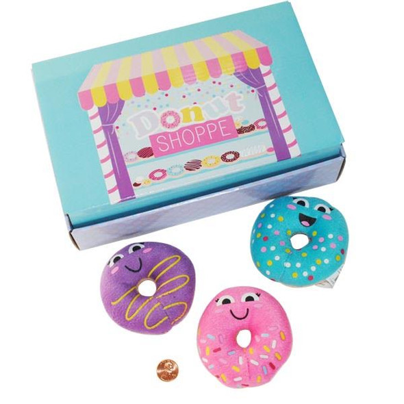 Donut Party Plush Stuffed Donuts with Box toy