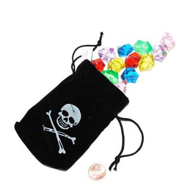 Pirate Drawstring Bags with Jewels