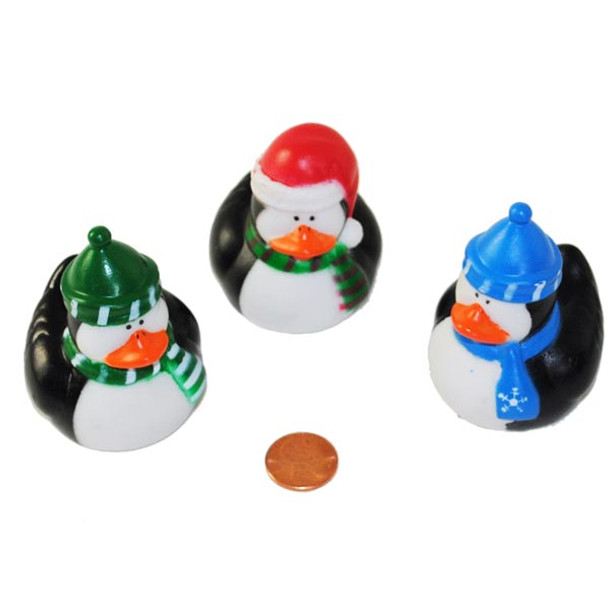 Penguin Holiday Rubber Ducks