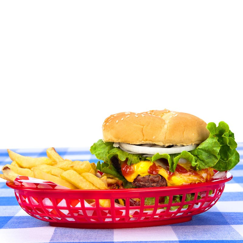 Plastic Diner Baskets Red Carnival Serving Basket!
