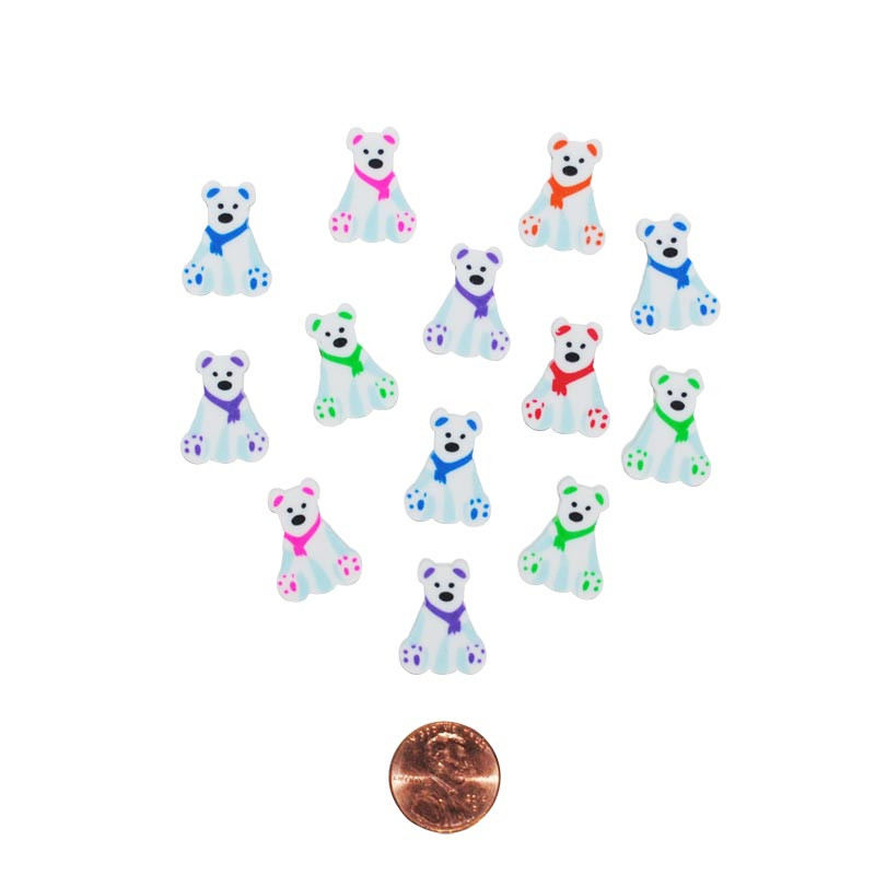 Mini Polar Bear Erasers - Cute Winter Prize