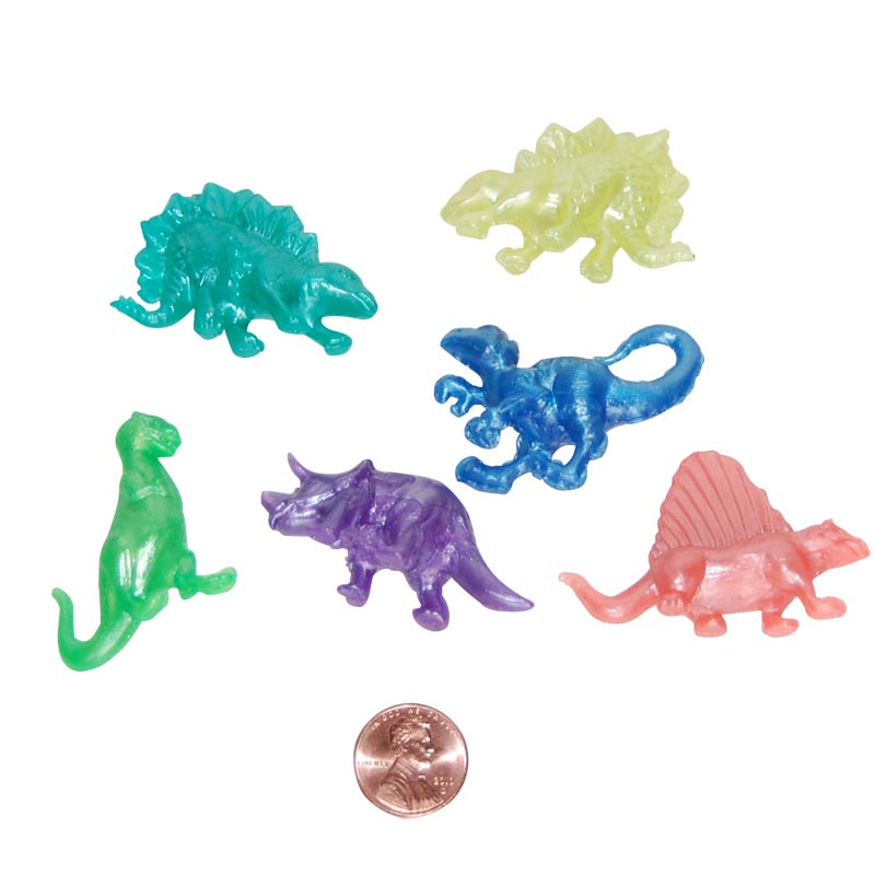 small plastic dinosaur figures