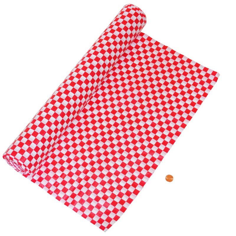 Gingham Plastic Tablecloth Roll 40x100 ft