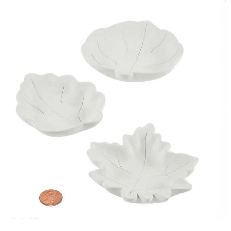 Fall Ceramic Leaves Diy Painting Mini Plates Bowls Natural plates and bowls made of fallen dry areca leaves with uncompromising quality. ceramic mini leaf plates 24 plates in 2 boxes 1 36 each
