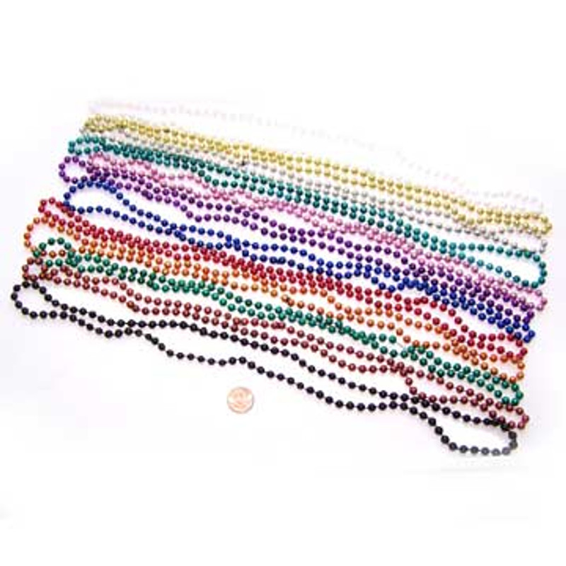 Buy Amscan Metallic Oblong Bling Bead Necklaces, 8 Ct, 30