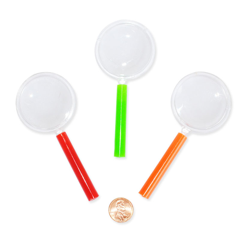 Plastic Magnifying Glasses -- Great Toy for Boys and Girls