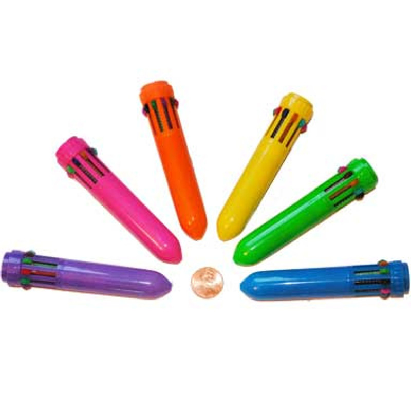 Colorful Click Pens -- Colorful Novelty Pens