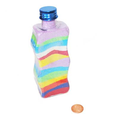 Beauty & Fashion 12 Pack Cupcake Sand Art Bottle Necklaces Plastic. 2 1