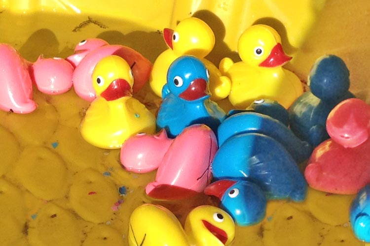 Duck matching game (set of 20 rubber ducks) Party games