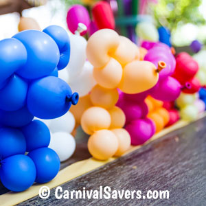 Dog Shaped Carnival Balloons