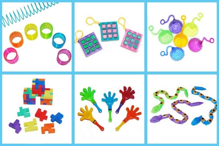 What are the best sensory toys? See our springs, yo-yo balls, wiggle animals, puzzles, clappers, tic-tac-toes, and more!