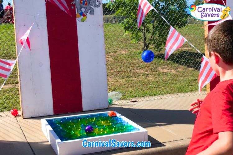 DIY Carnival Game - Ball Toss