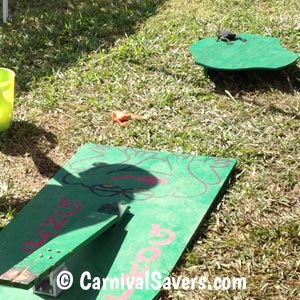 Carnival Game and Booth Ideas - Leap Frog Bean Bag Game