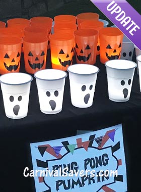 Ping Pong Pumpkin - Easy Halloween Game for Kids