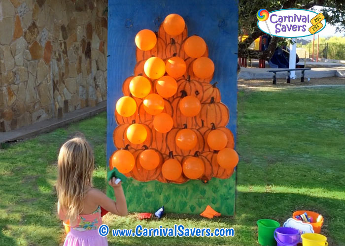 Fall Festival Game Pop A Pumpkin No Darts Needed