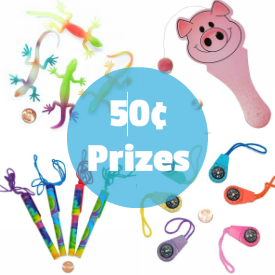 Carnival Prizes & Discount Toys Under 50¢ each