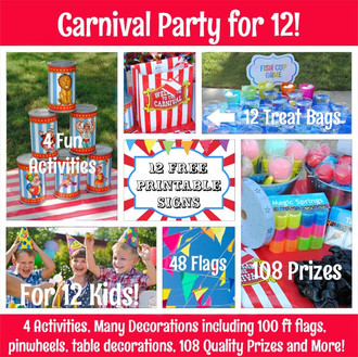 Carnival Fishing Game, Birthday Party Games for Kids, Printed