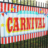 Large Carnival Sign Decoration
