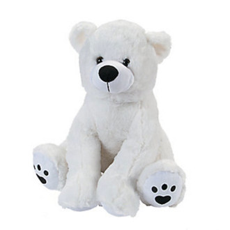 white bear stuffed animal