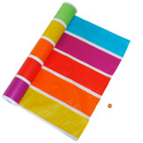 Rainbow Plastic Table Cloth Roll