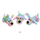 Tie-dyed Stuffed Dogs