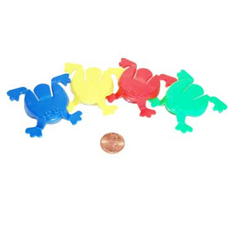 plastic jumping frogs