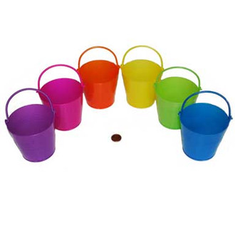 small plastic buckets