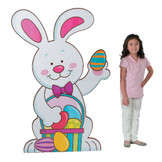 Cardboard Easter Bunny Stand Up 5 Feet Tall!