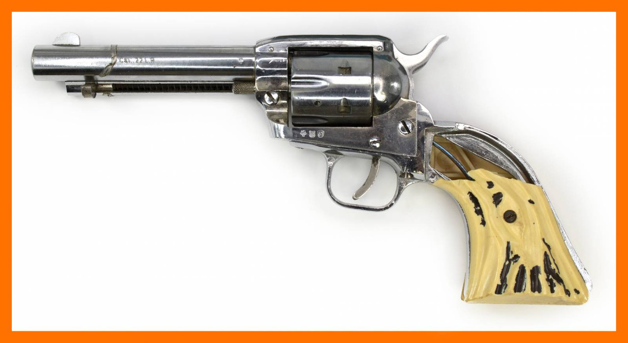 H. Schmidt Texas Scout Revolver, .22 LR, 4.75 Barrel, Nickel