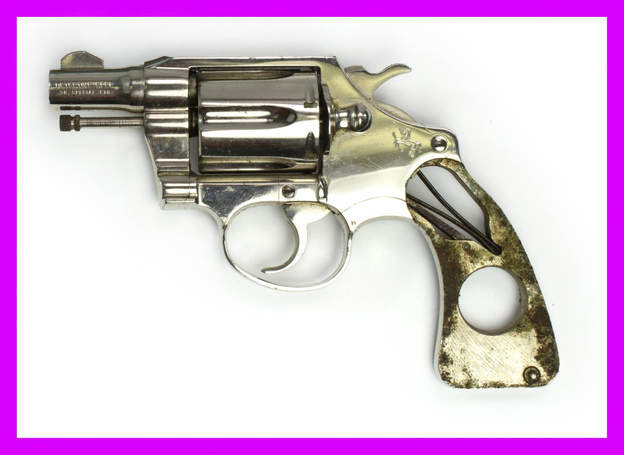 Colt Detective Special Revolver, .38 Special, 2 Barrel, Nickel2654
