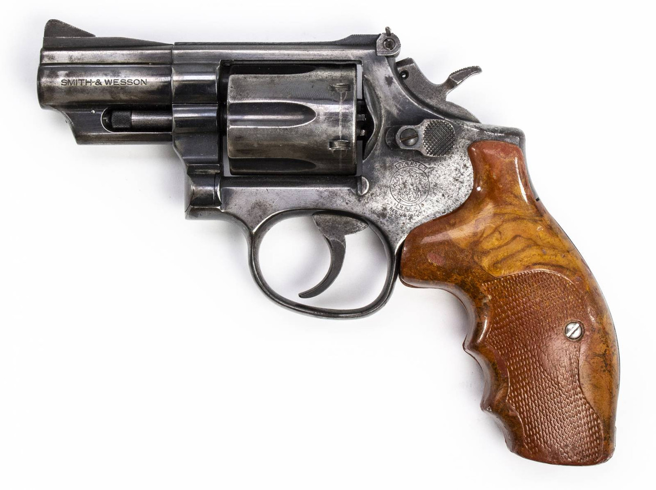 REVOLVER S&W 19-5 357 MAG 2.5 BARREL ROUND BUTT BLUED4850 - Centerfire ...