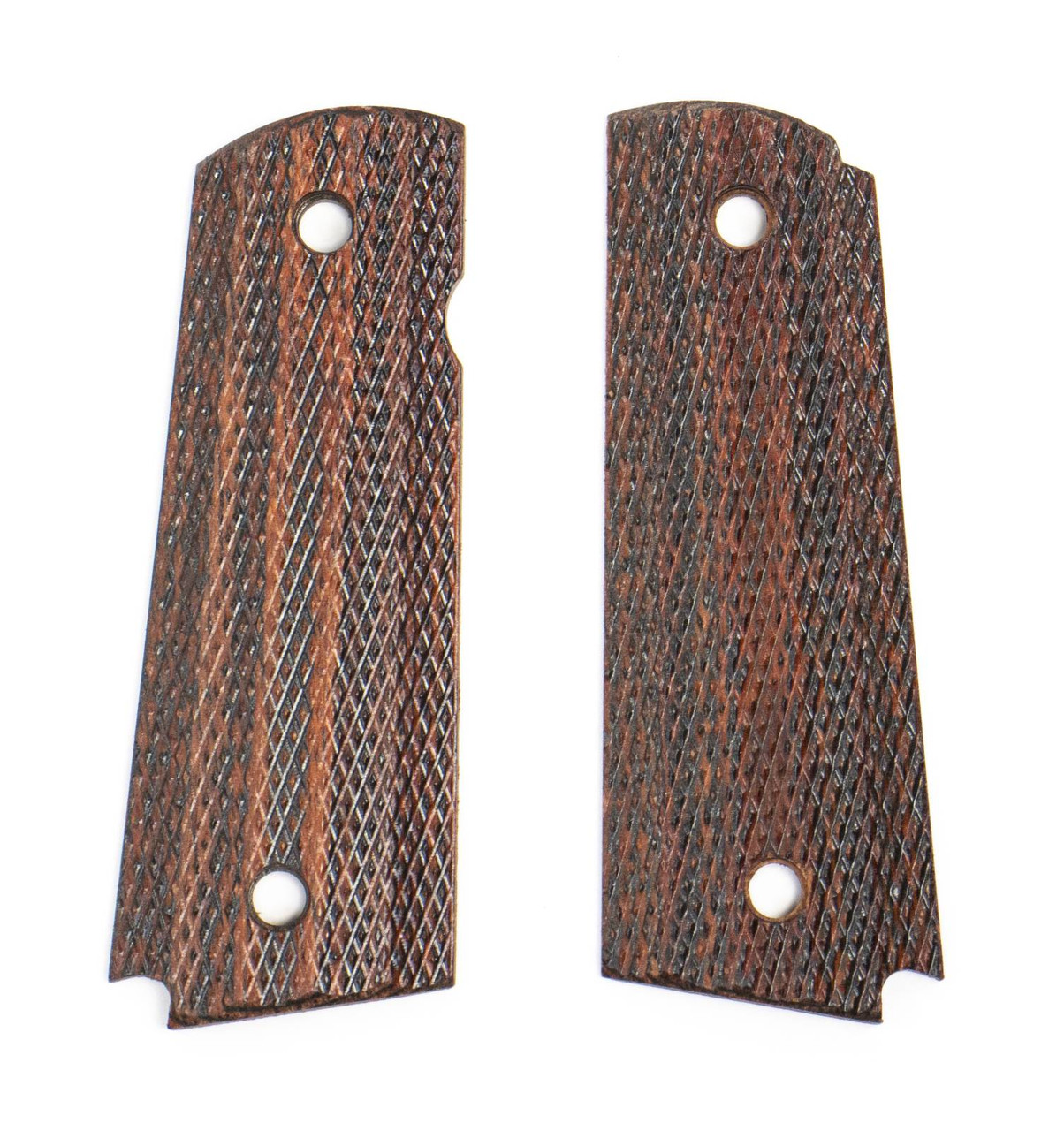 Remington 1911 Lucia Checkered Rosewood Grips - Centerfire Systems