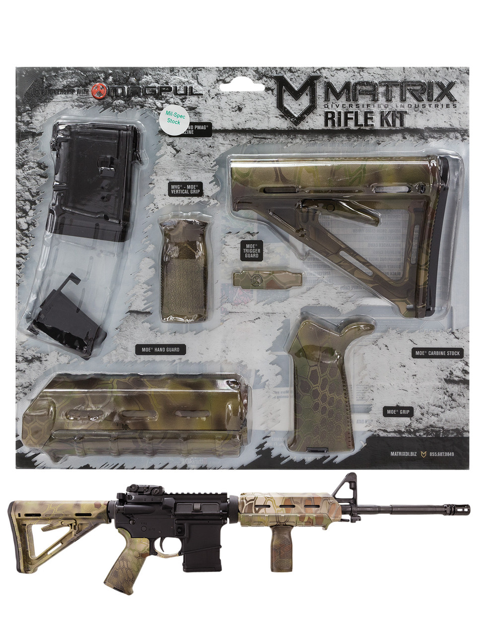 Matrix Diversified Industry AR-15 Magpul Furniture Kit Mil Spec