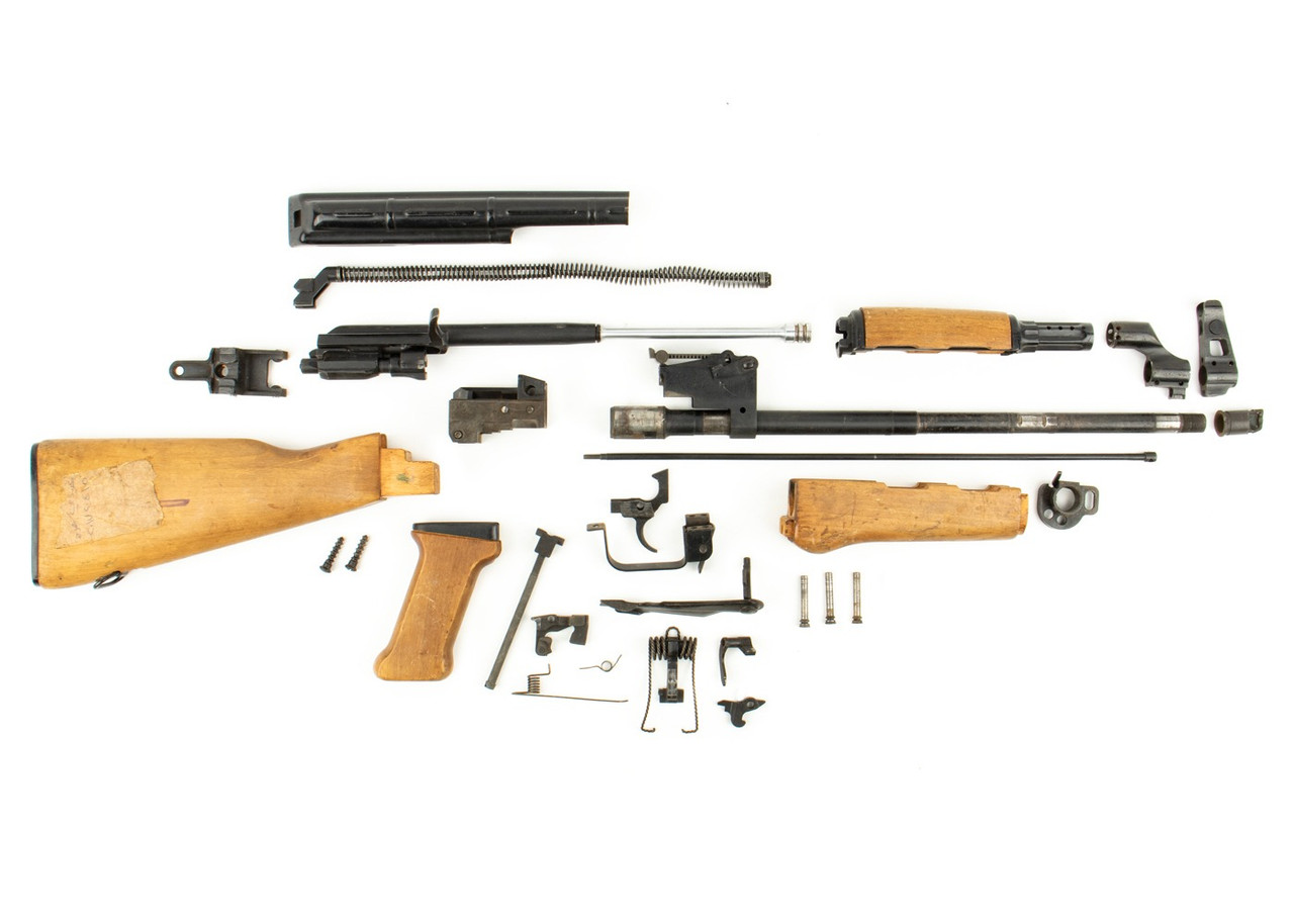 Hungarian AK63F Fixed Stock Parts Kit with Intact Barrel 7.62x39