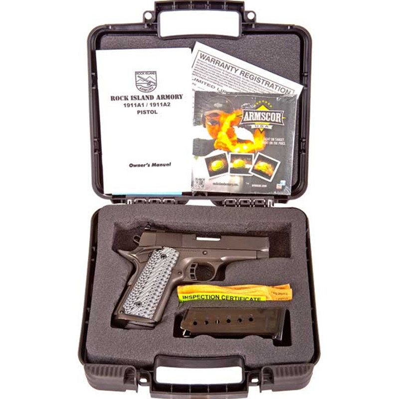 Rock Island 45 ACP 3.50 7+1 51479 Rock Ultra CS Black Parkerized
