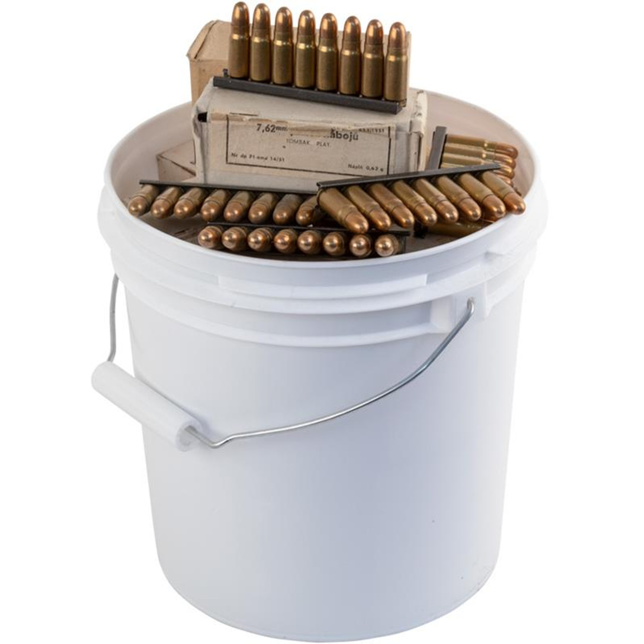 Czech 7.62x25 FMJ 86 GR 40rds on 8rd CZ-24/26 Stripper Clips