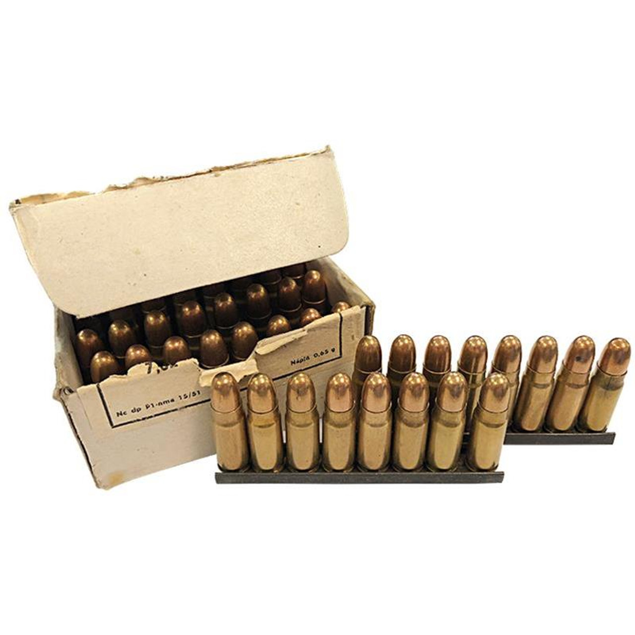 16 BOXES of Czech 7.62x25 FMJ 86GR Ammo - 40rds on 8rd CZ-24/26 