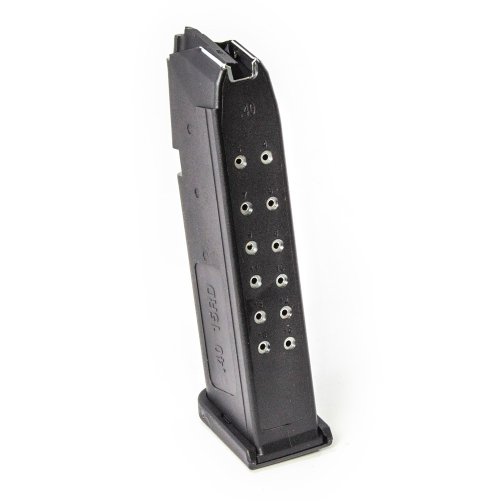 40 S&W 15rd Polymer Magazine for Glock 22,23,27,32, & 33