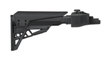 Advanced Technology B2101226 Strikeforce Rifle Stock Adj 6 Position TactLite Left Side Folding Black Synthetic for AK-47