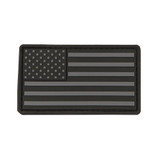 USA Flag Patch Black and Gray