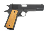 Rock Island GI Standard FS *CA Compliant 1911A1 .45 ACP 5" Barrel, 8+1 Capacity, Black Parkerized Wood Grip, Fixed Sights